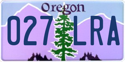 OR license plate 027LRA