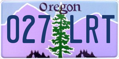 OR license plate 027LRT