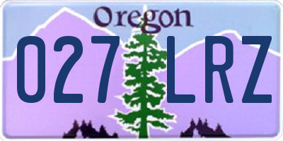 OR license plate 027LRZ