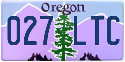 OR license plate 027LTC