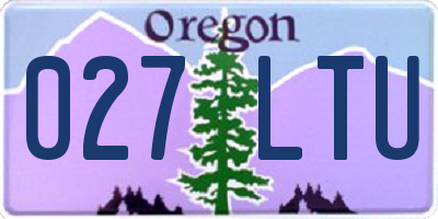 OR license plate 027LTU