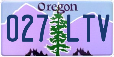 OR license plate 027LTV