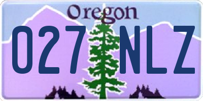 OR license plate 027NLZ