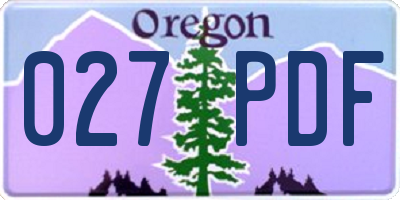OR license plate 027PDF