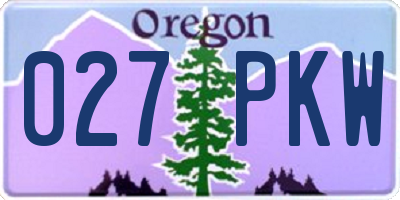 OR license plate 027PKW