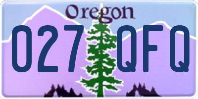 OR license plate 027QFQ