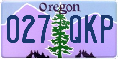 OR license plate 027QKP
