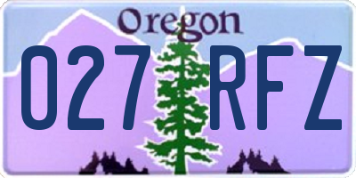 OR license plate 027RFZ