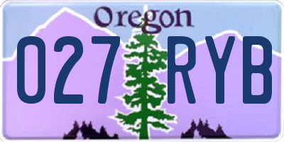 OR license plate 027RYB