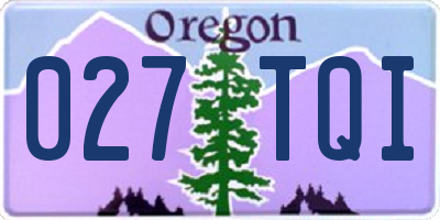 OR license plate 027TQI