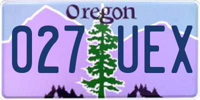 OR license plate 027UEX