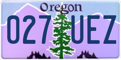 OR license plate 027UEZ