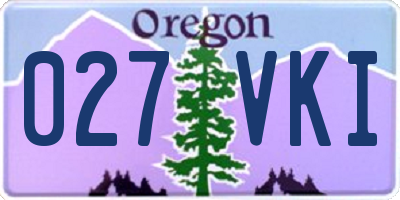 OR license plate 027VKI