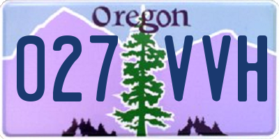 OR license plate 027VVH