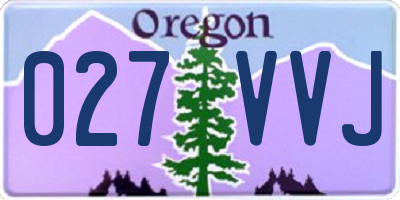 OR license plate 027VVJ