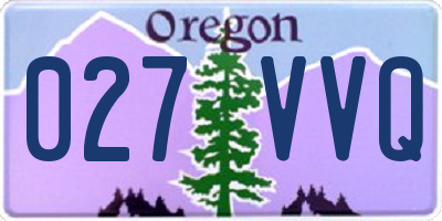 OR license plate 027VVQ