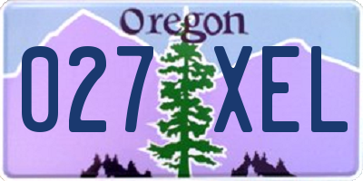 OR license plate 027XEL