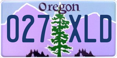 OR license plate 027XLD