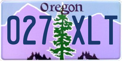OR license plate 027XLT