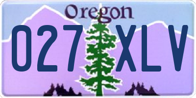 OR license plate 027XLV