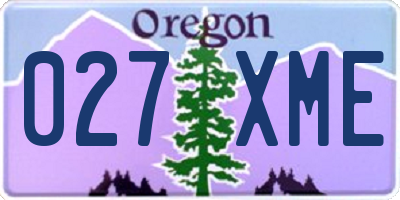 OR license plate 027XME