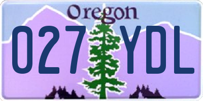 OR license plate 027YDL