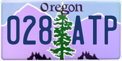 OR license plate 028ATP