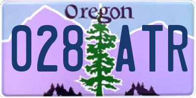 OR license plate 028ATR