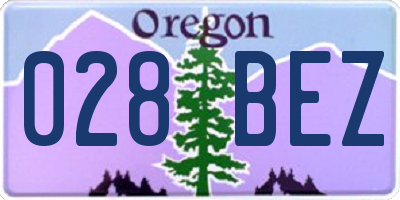 OR license plate 028BEZ