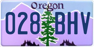 OR license plate 028BHV