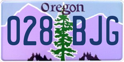 OR license plate 028BJG