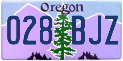 OR license plate 028BJZ