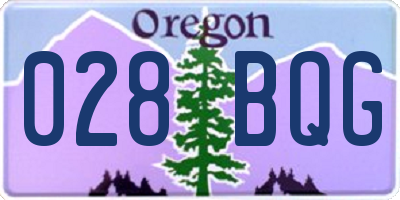OR license plate 028BQG
