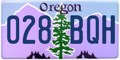 OR license plate 028BQH