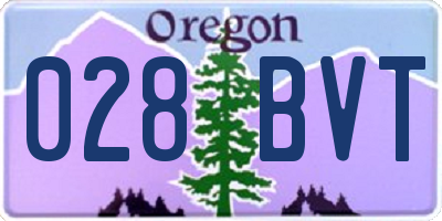OR license plate 028BVT