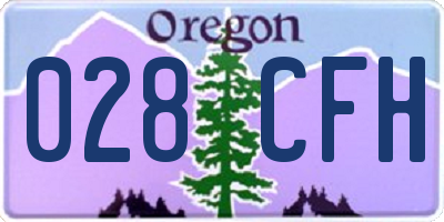 OR license plate 028CFH