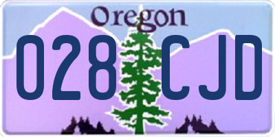 OR license plate 028CJD
