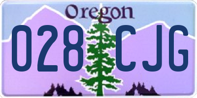 OR license plate 028CJG