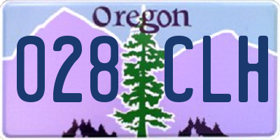 OR license plate 028CLH