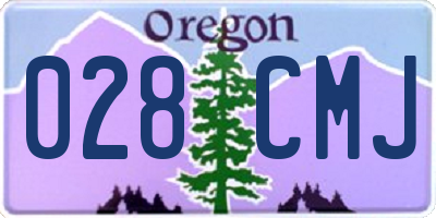 OR license plate 028CMJ