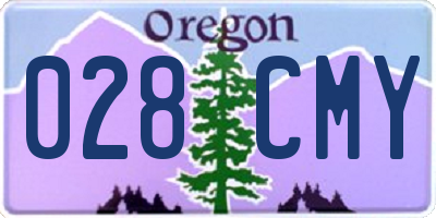 OR license plate 028CMY