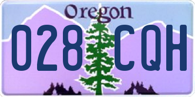 OR license plate 028CQH