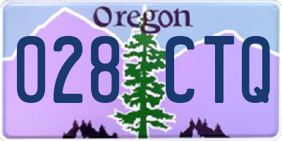 OR license plate 028CTQ