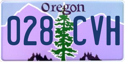 OR license plate 028CVH