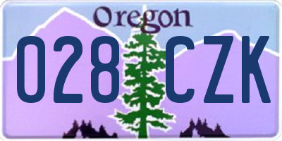 OR license plate 028CZK