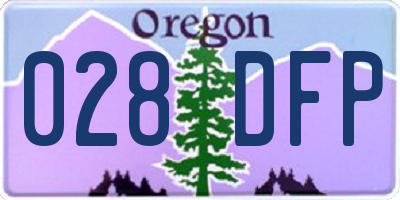 OR license plate 028DFP