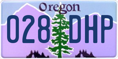 OR license plate 028DHP