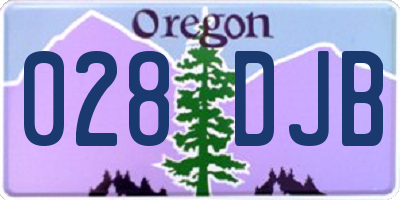 OR license plate 028DJB