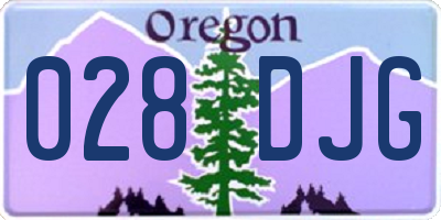 OR license plate 028DJG