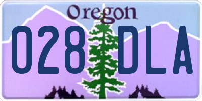 OR license plate 028DLA